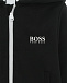 Черная спортивная куртка с капюшоном Hugo Boss | Фото 4