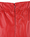 Красная кожаная юбка-миди No. 21 | Фото 4