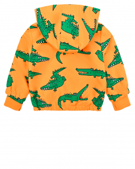 Оранжевая ветровка с принтом &quot;крокодилы&quot; Stella McCartney Оранжевый, арт. 8Q2TA7 Z0162 403VE | Фото 2