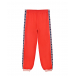 Красные спортивные брюки с синими лампасами GUCCI | Фото 1
