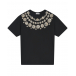 Черная футболка с принтом &quot;монеты&quot; Dolce&Gabbana | Фото 1