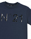 Синяя футболка с глянцевым принтом No. 21 | Фото 3