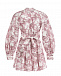 Платье с розовым принтом Forte dei Marmi Couture | Фото 4