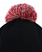 Черная шапка с красным брелоком Il Trenino | Фото 4