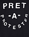 Черный свитшот с принтом &quot;Pret-a-protester&quot; 5 Preview | Фото 6