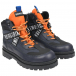 Темно-синие ботинки с оранжевыми деталями Bikkembergs | Фото 1