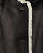 Черное пальто с меховой отделкой Yves Salomon | Фото 7