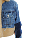 Джинсовая куртка с подкладкой из меха и декорированной спинкой  | Фото 4