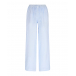 Голубые прямые брюки 120% Lino | Фото 1