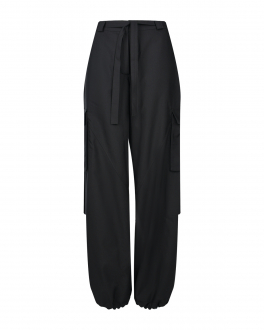 Черные брюки с карманами карго Flashin Черный, арт. FS22TCA BLACK | Фото 1