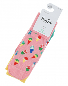 Носки с защитой, комплект 2 шт, розовый Happy Socks Розовый, арт. KICE19 3000 | Фото 1