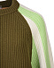 Джемпер из шерсти и кашемира в стиле color block MRZ | Фото 8