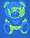 Синий спортивный костюм с принтом &quot;медвежонок&quot; Moschino | Фото 5