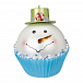 Подвеска в форме снеговика &quot;Кекс Muffin&quot; 2 вида, цена за 1 шт. Inges Christmas | Фото 3