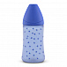 Голубая бутылка с круглой силиконовой соской 3 позиции &quot;BASICS&quot;, 270 мл (2 шт) Suavinex | Фото 3