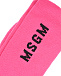 Розовые носки с черным логотипом MSGM | Фото 2