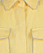 Светло-желтое платье с накладными карманами Forte dei Marmi Couture | Фото 9