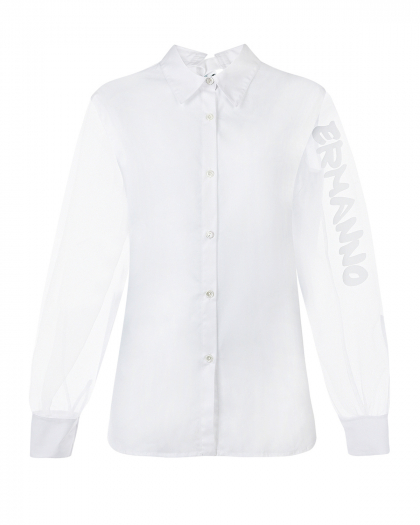 Белая блуза из хлопка  | Фото 1