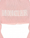 Розовая шапка из шерсти на завязках Moncler | Фото 3