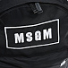 Черный рюкзак с белым логотипом, 37x31x13 см MSGM | Фото 5