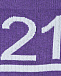 Носки с белым лого, фиолетовые No. 21 | Фото 2