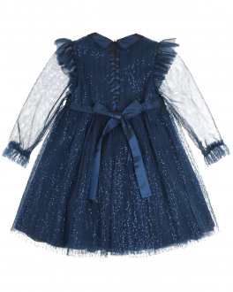 Синяя платье с блестками Aletta Синий, арт. HB210777-44L KA3575 S683 | Фото 2