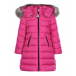 Розовое пуховое пальто приталенного кроя Moncler | Фото 1