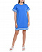 Синее трикотажное платье с белым логотипом 5 Preview | Фото 3