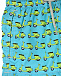 Голубые шорты для купания с принтом &quot;мотороллеры&quot; Saint Barth | Фото 4