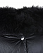 Черное пальто с меховой отделкой Yves Salomon | Фото 4