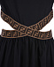 Черное платье с прорезями на талии Fendi | Фото 4