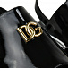 Босоножки лакированные на платформе с логотипом, черные Dolce&Gabbana | Фото 6