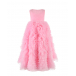 Розовое платье с драпировкой на лифе Sasha Kim | Фото 1
