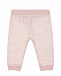 Спортивные брюки со сплошным лого, розовые Dolce&Gabbana | Фото 2