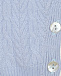 Вязаный комбинезон из кашемира, голубой Oscar et Valentine | Фото 3