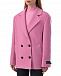 Двубортное пальто, розовое MSGM | Фото 6