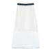 Белая юбка с поясом на резинке  | Фото 1