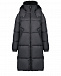 Черное пальто с меховой отделкой Yves Salomon | Фото 11