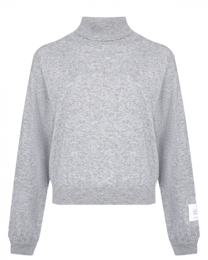 Укороченный свитер из кашемира, светло-серый FTC Cashmere | Фото 1