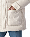Куртка с накладными карманами и отделкой из овчины, белая Yves Salomon | Фото 10