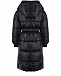 Черное пальто с накладными карманами Monnalisa | Фото 2