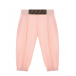 Розовые брюки с логотипом на поясе Fendi | Фото 1