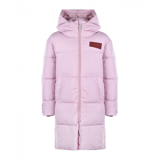 Розовое стеганое пальто Molo | Фото 1