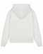 Белая толстовка-худи с лого в тон Calvin Klein | Фото 2