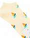 Носки кремового цвета с принтом &quot;кораблики&quot; Happy Socks | Фото 2