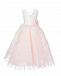 Бело-розовое платье с драпировкой Sasha Kim | Фото 3