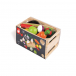 Набор фруктов и овощей с дуршлагом и деревянным ножом в ящике Janod | Фото 1