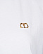 Белая футболка с золотым лого  | Фото 7