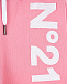 Розовые спортивные брюки с белым логотипом No. 21 | Фото 4