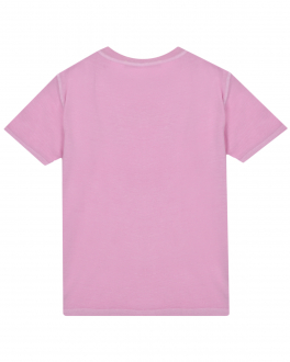 Сиреневая футболка с лого в тон No. 21 Розовый, арт. N21582 N0263 0N312 | Фото 2